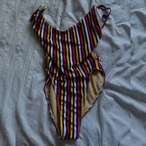 American Apparel Barcelona stripe swimsuit